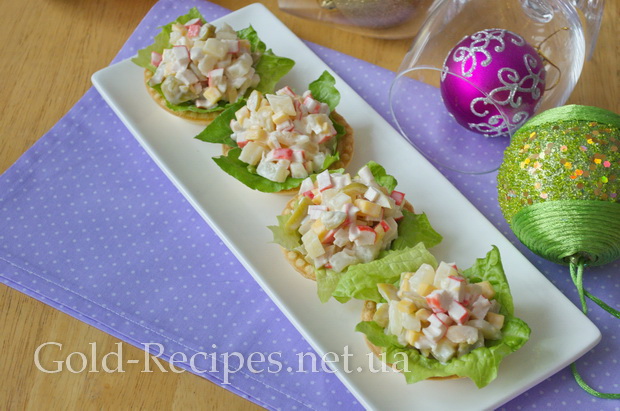 Салат «Королівський» з крабовими паличками