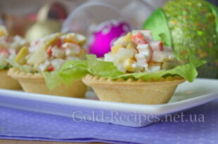 Салат «Королівський» з крабовими паличками