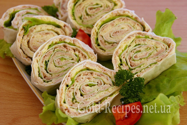 Лаваш с тунцем «Рибна фантазія»