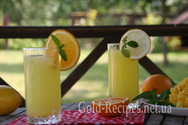 Імбирний лимонад з апельсином