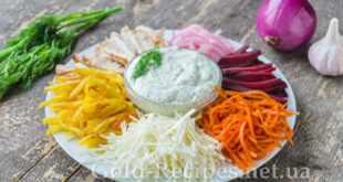 Салат купками Бейжа (з картоплею фрі)